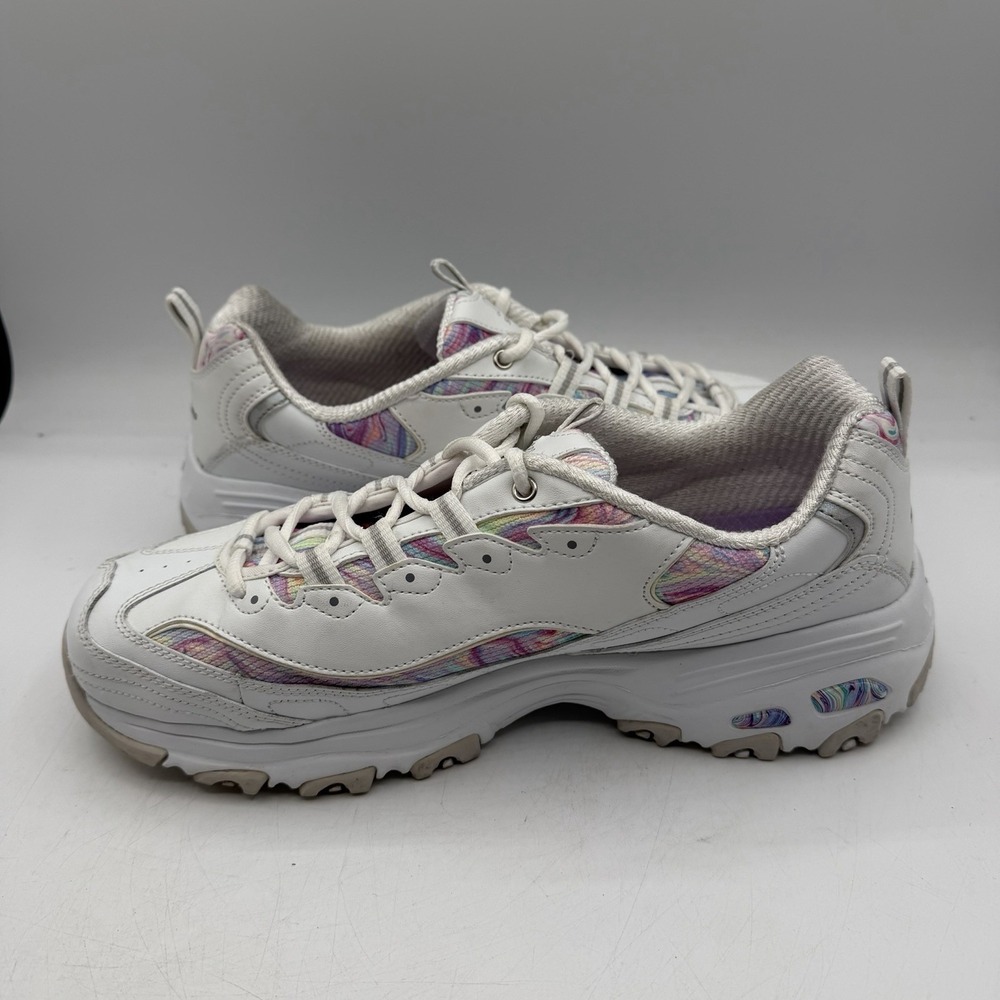 Skechers D'Lites Whimsical Dream Shes Women Sz 11 White/Colorful Sneakers 149789 - Picture 2 of 10